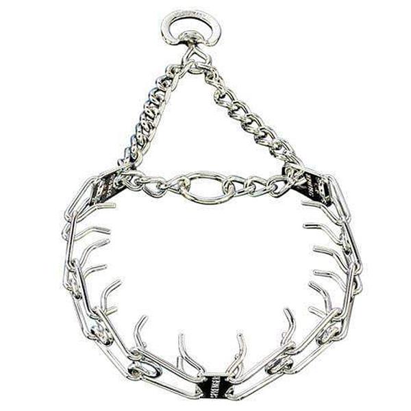 HERM SPRENGER - Chrome ULTRA-PLUS Training Collar with Center-Plate and Assembly Chain in , durable Pet Collars & Harnesses for dogs