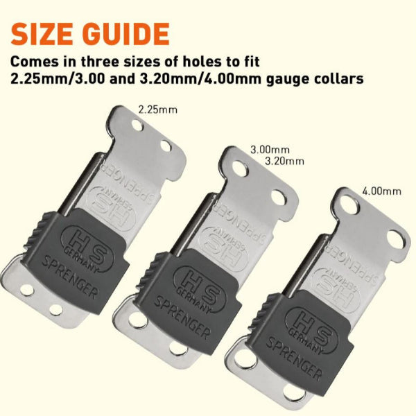 HERM SPRENGER - ClicLock Quick-Release Buckle - Stainless Steel in , durable Pet Collars & Harnesses for dogs