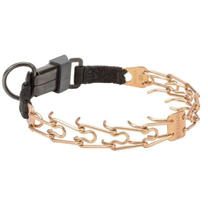 HERM SPRENGER - Curogan ULTRA-PLUS Training Collar with Center-Plate and ClicLock Quick-Release Buckle in , durable Pet Collars & Harnesses for dogs