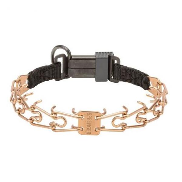 HERM SPRENGER - Curogan ULTRA-PLUS Training Collar with Center-Plate and ClicLock Quick-Release Buckle in , durable Pet Collars & Harnesses for dogs