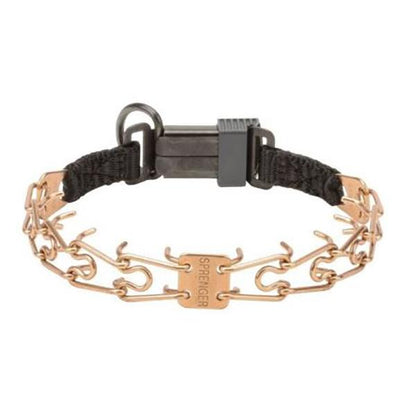HERM SPRENGER - Curogan ULTRA-PLUS Training Collar with Center-Plate and ClicLock Quick-Release Buckle in , durable Pet Collars & Harnesses for dogs