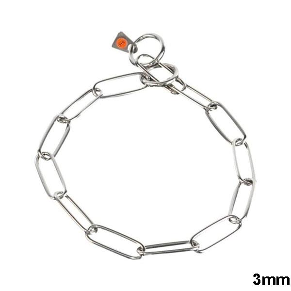 HERM SPRENGER - Stainless Steel Long Link Fur Saver 3mm in 18-in x 3mm, durable Pet Collars & Harnesses for dogs