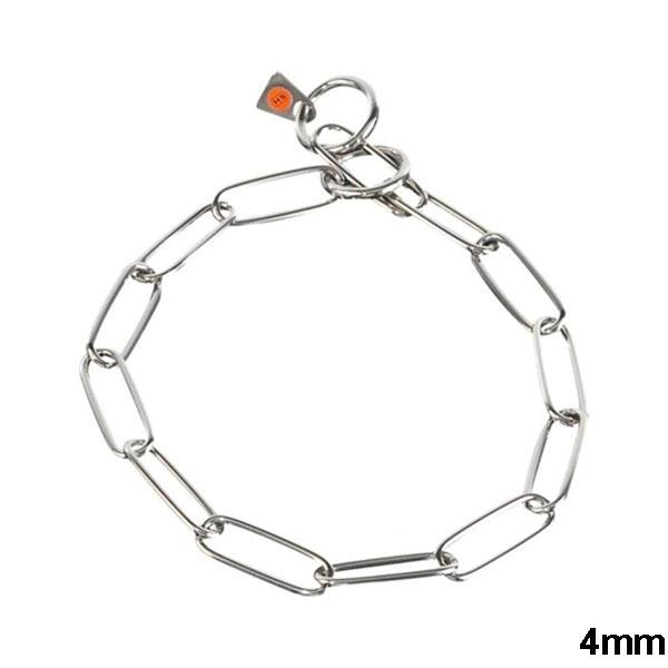 HERM SPRENGER - Stainless Steel Long Link Fur Saver 4mm in , durable Pet Collars & Harnesses for dogs