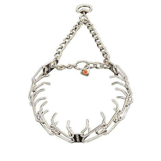 HERM SPRENGER - Stainless Steel ULTRA-PLUS Training Collar with Center-Plate and Assembly Chain in 16-inch x 2.25mm, durable Pet Collars & Harnesses for dogs