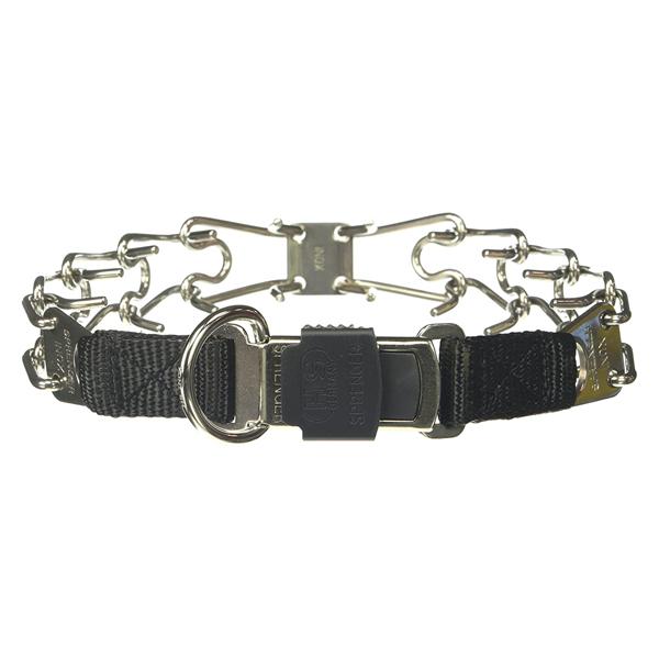 HERM SPRENGER - Stainless Steel ULTRA-PLUS Training Collar with Center-Plate and ClicLock Quick-Release Buckle in , durable Pet Collars & Harnesses for dogs
