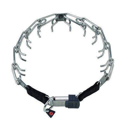 HERM SPRENGER - Stainless Steel ULTRA-PLUS Training Collar with Center-Plate and ClicLock Quick-Release Buckle in 16-inch x 2.25mm, durable Pet Collars & Harnesses for dogs