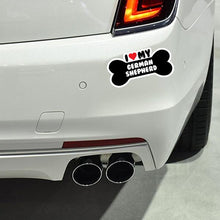 I Heart My German Shepherd - Sticker in , durable Vehicle Decals for dogs