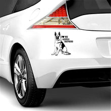 I Love My German Shepherd Car Sticker in , durable Vehicle Decals for dogs
