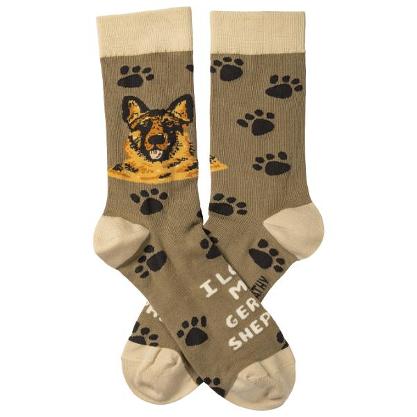 I Love My German Shepherd - Socks Socks German Shepherd Shop 