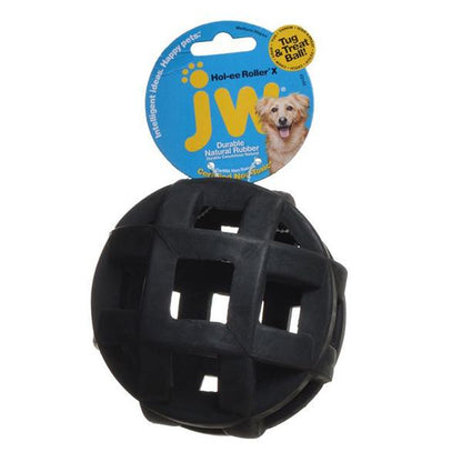 JW Pet - Hol-ee Roller X Toy- 5" in Black, durable Dog Toys for dogs