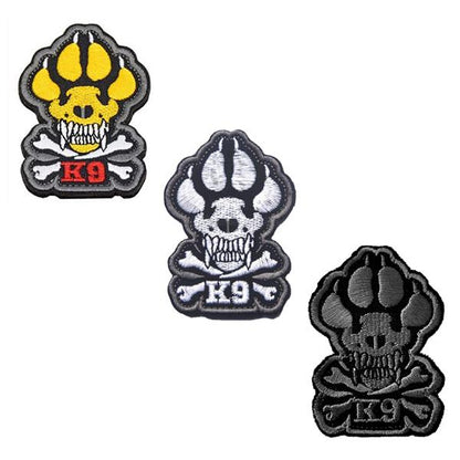 GSS - K-9 Skull And Crossbones Embroidered Tactical Patch in , durable Animals & Pet Supplies for dogs