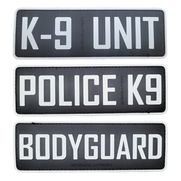 K9 EVOLUTION - ID Patch 3D Big 6" x 2" in , durable Pet Collars & Harnesses for dogs