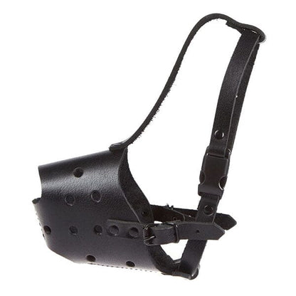 K9 EVOLUTION - Leather Orca Muzzle in Small, durable for dogs