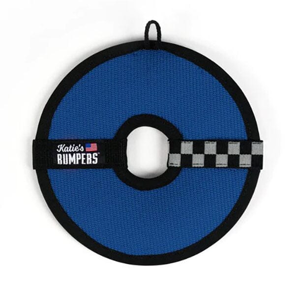 Katie's Bumpers - Frequent Flyer Circle Dog Fetch Toy in Blue, durable for dogs