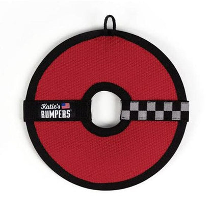 Katie's Bumpers - Frequent Flyer Circle Dog Fetch Toy in Red, durable for dogs
