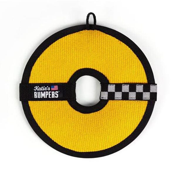 Katie's Bumpers - Frequent Flyer Circle Dog Fetch Toy Katie's Bumpers Yellow 