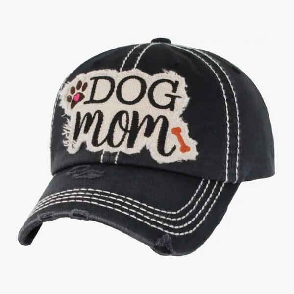 KBETHOS - Dog Mom Washed Vintage Baseball Cap in , durable for dogs