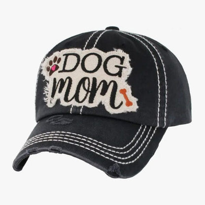 KBETHOS - Dog Mom Washed Vintage Baseball Cap in , durable for dogs