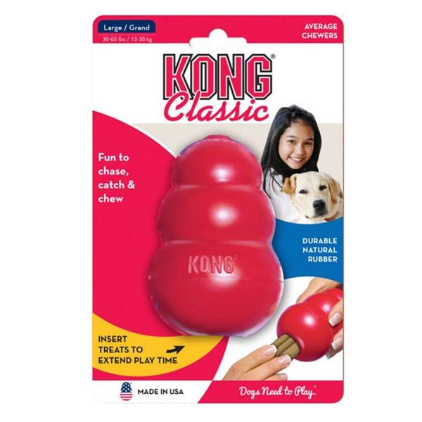 Kong Classic Dog Toy - Red Toys German Shepherd Shop Large - Dogs 30-65 lbs 