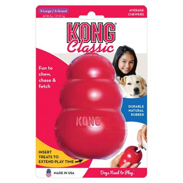 Kong Classic Dog Toy - Red Toys German Shepherd Shop X-Large - Dogs 60-90 lbs 