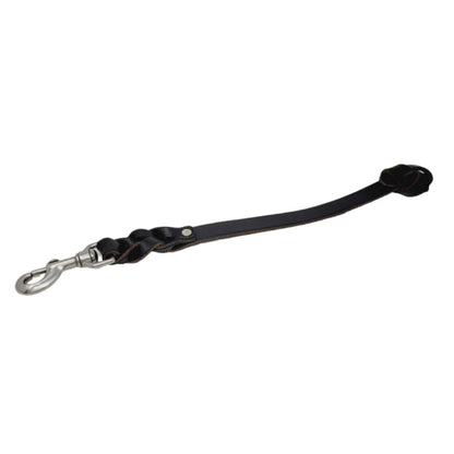 GSS - 12" Leather Pull Tab with Stainless-Steel Clasp in , durable Pet Leashes for dogs