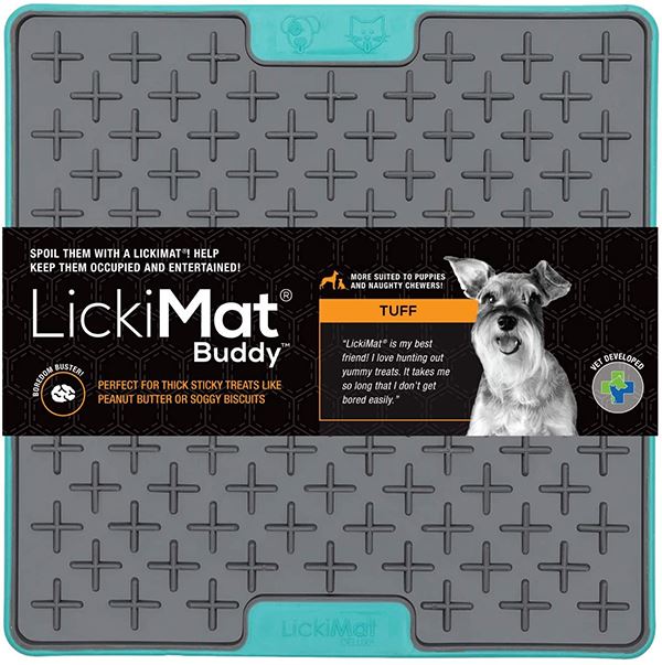 LICKIMAT - Tuff Series For Strong Chewers in Turquoise, durable Dog Toys for dogs