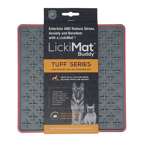 LICKIMAT - Tuff Series For Strong Chewers in Red, durable Dog Toys for dogs