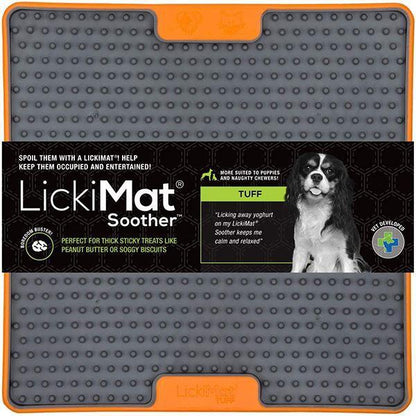 LICKIMAT - Tuff Series For Strong Chewers in Tangerine, durable Dog Toys for dogs