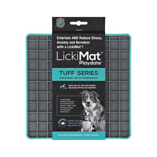 LICKIMAT - Tuff Series For Strong Chewers Toys LickiMat Turquoise Playdate LickiMat 