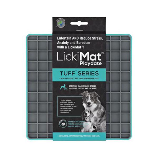LICKIMAT - Tuff Series For Strong Chewers in Turquoise, durable Dog Toys for dogs