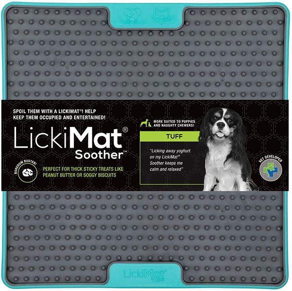 LICKIMAT - Tuff Series For Strong Chewers in Turquoise, durable Dog Toys for dogs