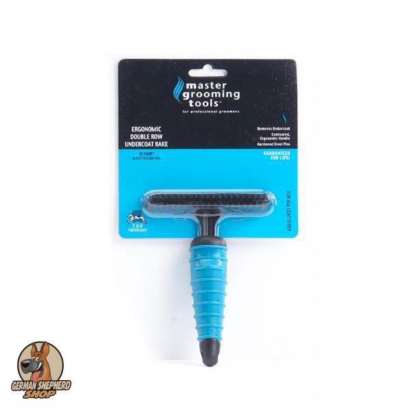 MASTER GROOMING TOOLS - Double Row Undercoat Rake Lifetime Guarantee in , durable Pet Combs & Brushes for dogs