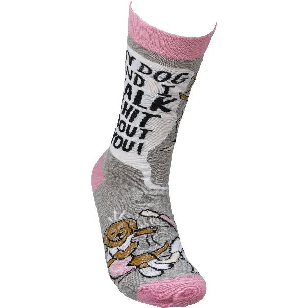 PBK - My Dog And I Talk About You - Socks in , durable Socks for dogs
