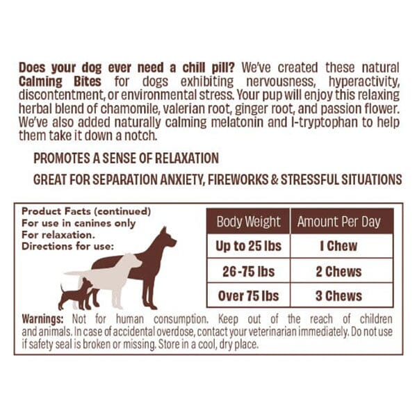 NATURAL DOG COMPANY - Calming Chews in , durable Pet Vitamins & Supplements for dogs