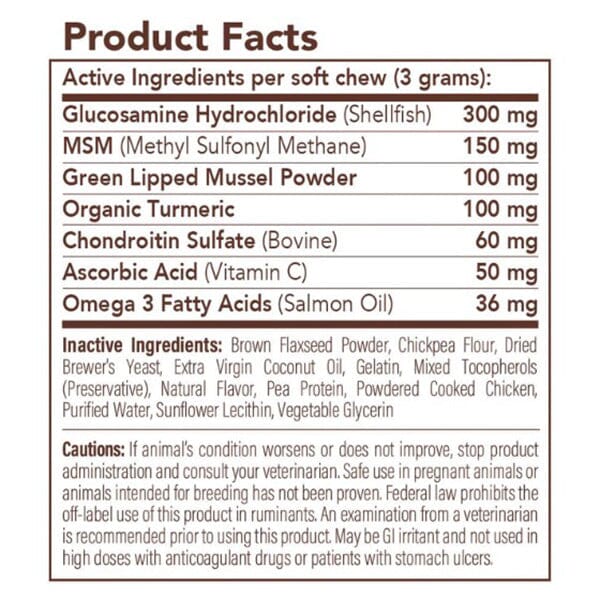 NATURAL DOG COMPANY - Hip & Joint Supplements - 90 Chews in , durable Pet Vitamins & Supplements for dogs
