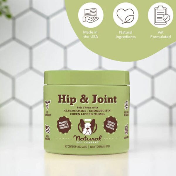 NATURAL DOG COMPANY - Hip & Joints Supplements - 90 Chews Pet Vitamins & Supplements Natural Dog Company 