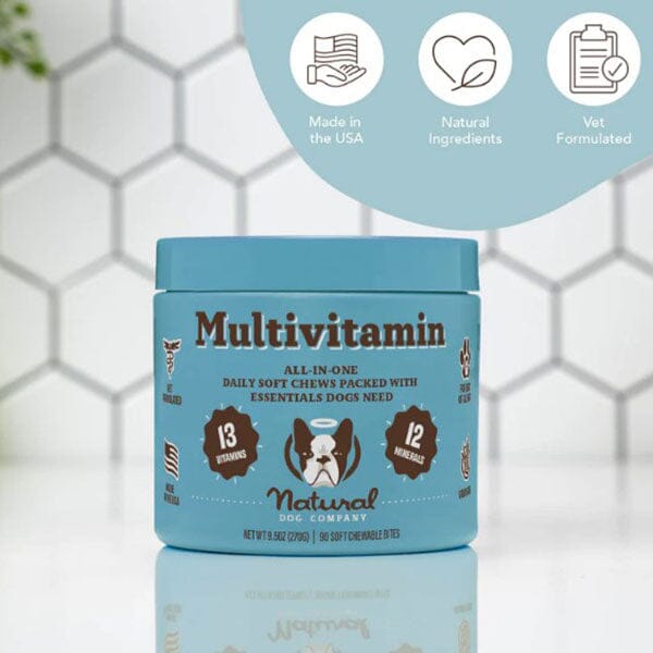 NATURAL DOG COMPANY - Multivitamins Supplements - 90 Chews in , durable Pet Vitamins & Supplements for dogs
