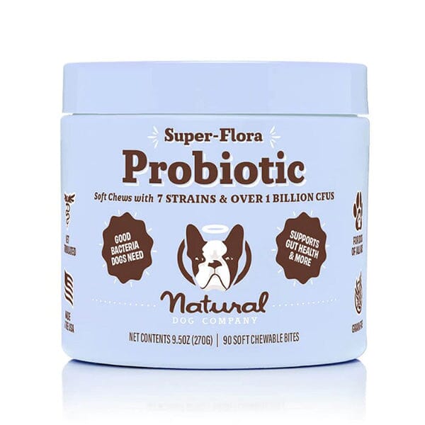 NATURAL DOG COMPANY - Super-Flora Probiotic Supplement in , durable Pet Vitamins & Supplements for dogs