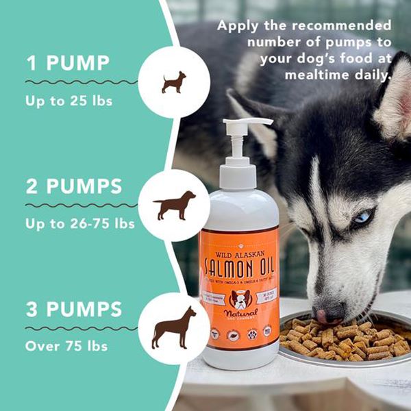 NATURAL DOG COMPANY - Wild Alaskan Salmon Oil - 16oz Health & Wellness Natural Dog Company 