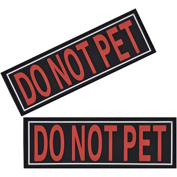 DOGLINE - Pair Of Removable 3D Rubber Dog Harness Patches (3 sizes) in 1-in x 2.75-in, durable Animals & Pet Supplies for dogs