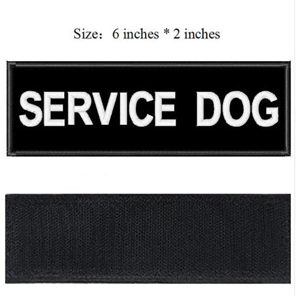 GSS - Pair Of Removable Embroidered Dog Harness Patches in Service Dog, durable Dog Supplies for dogs