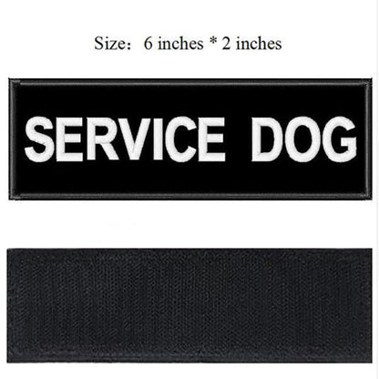 GSS - Pair Of Removable Embroidered Dog Harness Patches in Service Dog, durable Dog Supplies for dogs