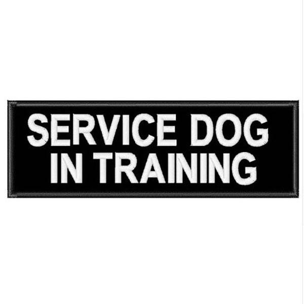 GSS - Pair Of Removable Embroidered Dog Harness Patches in Service Dog In Training, durable Dog Supplies for dogs