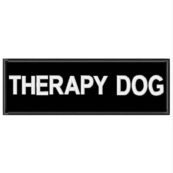 GSS - Pair Of Removable Embroidered Dog Harness Patches in Therapy Dog, durable Dog Supplies for dogs