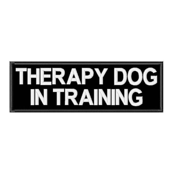 GSS - Pair Of Removable Embroidered Dog Harness Patches in Therapy Dog In Training, durable Dog Supplies for dogs