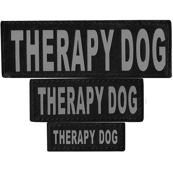 Removable Reflective Patches (Set of 2) Harness German Shepherd Shop 1" x 2.75" Therapy Dog 