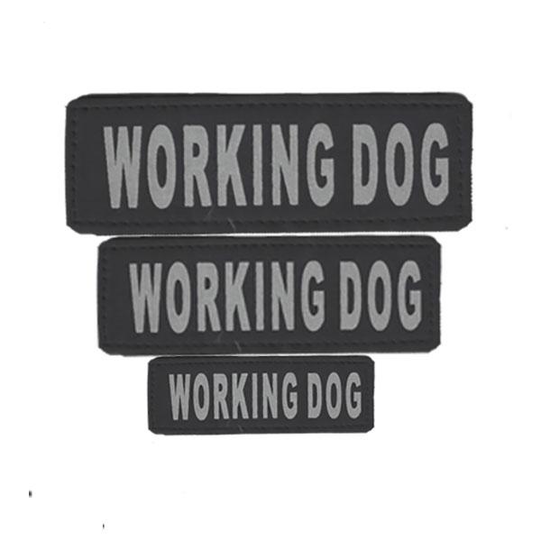 DOGLINE - Pair Of Removable Reflective Dog Harness Patches (3 Sizes) in 1-in x 2.75-in, durable Animals & Pet Supplies for dogs