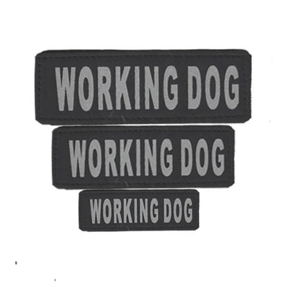 DOGLINE - Pair Of Removable Reflective Dog Harness Patches (3 Sizes) in 1-in x 2.75-in, durable Animals & Pet Supplies for dogs