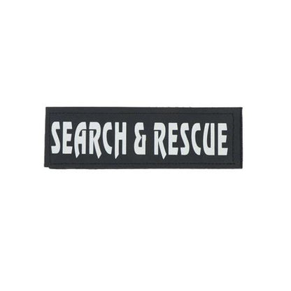 GSS - Pair Of Removable Reflective Dog Harness Patches in Search & Rescue, durable Pet Supplies for dogs