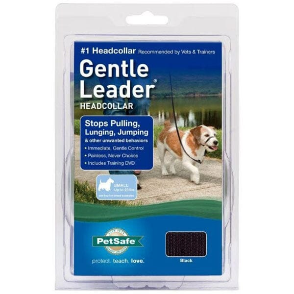 PET SAFE - Gentle Leader Headcollar Pet Leashes Petsafe Small up to 25 LBS Black 